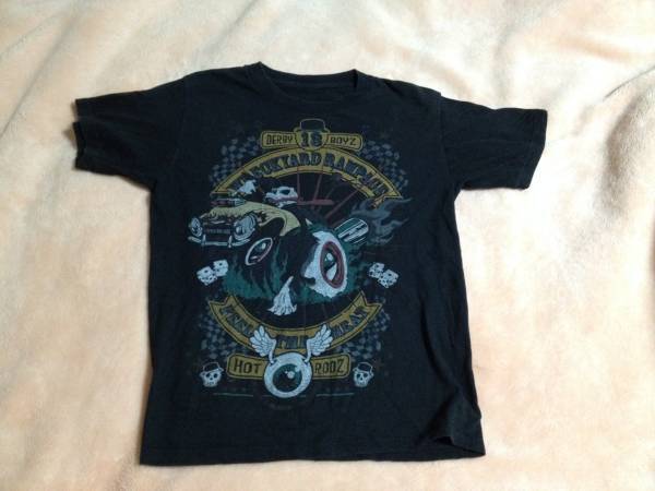 DERBY13BOYZ HOT RODZ 黒 Tシャツ