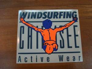  new goods CHIEMSEE( Kim ji-)WINDSURFING sticker orange 