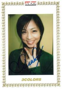 [sabra]06 Yasuda Misako 1 листов ограничение автограф автограф входить фото карта 