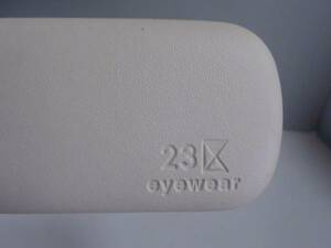 23 district dead stock glasses case new goods unused goods beige 