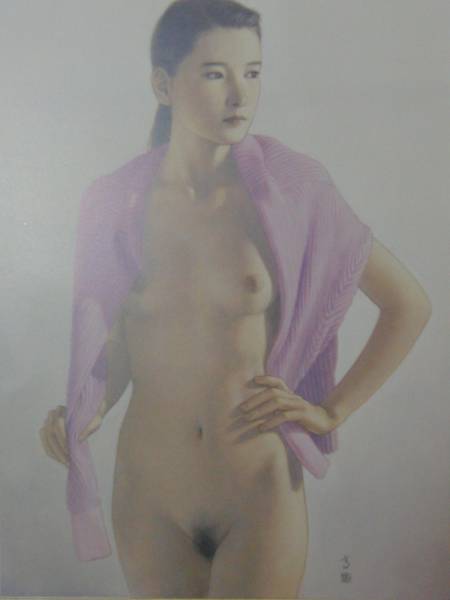 Shogo Takatsuka, Retrato de una mujer hermosa, dinastia Qing, De un libro de arte raro, Nuevo con marco, Cuadro, Pintura al óleo, Retratos