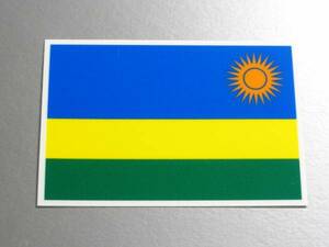 1■_ルワンダ国旗ステッカー Sサイズ 5x7.5cm 1枚即買■Rwanda Flag decal sticker アフリカ 世界国旗ステッカー出品中 AF