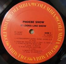 PHOEBE SNOW「IT LOOKS LIKE SNOW」米ORIG[初回PC規格]シュリンク美品_画像3