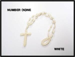 白 WHITE 【NUMBER (N)INE ナンバーナイン ロザリオ ブレス ブレスレット クロス】