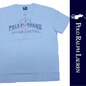 新品 POLO RALPH LAUREN S/S T-SHIRT ポロ ラルフローレン 半袖 Tシャツ ブルー カットソー L 正規品 012