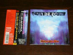 国内盤 帯付 TOUR DE FORCE /WORLD ON FIRE 1995年盤　全17曲　アメリカの メロハー バンド2nd