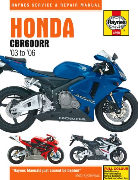 ホンダ CBR600RR 2003-2006年 英語版 整備解説書
