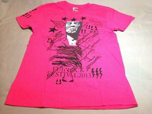 即決 新品 フジロック Thunderofrock Tシャツ XS ピンク FUJI ROCK FESTIVAL