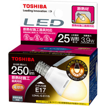 東芝 TOSHIBA LED電球 E-CORE LDA4L-G-E17/S (電球色：250lm)_画像1