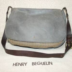 HENRY BEGUELIN エンリー ベグリン レザーメッセンジャーバッグ