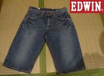 日本製　EDWIN　503　プレミアム　デニム　28　ハーフパンツ　ジーンズ　エドウィン_画像1