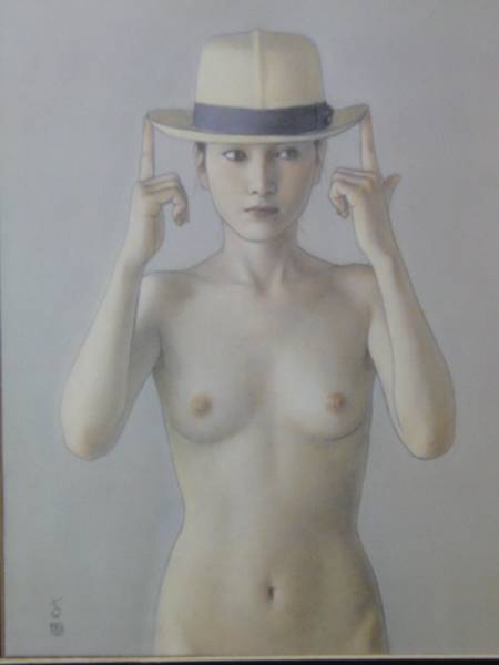 Shogo Takatsuka, Hermosa mujer pintando, Panamá, De obras raras de colección de arte., Nuevo con marco, cuadro, pintura al óleo, retrato