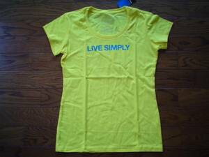 パタゴニア LIVE SIMPLY TEXT Tシャツ ウィメンズXS,S 新品 黄色