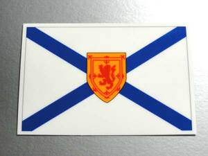 1■カナダ ノバスコシア州旗ステッカー Sサイズ 5x7.5cm 1枚■Canada Nova Scotia Flag sticker 耐水シール 即買 カナダ全州旗販売中！(1