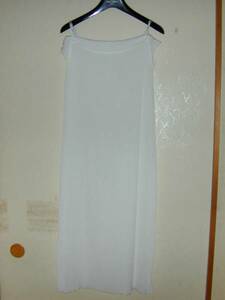 * Agnes B crepe camisole One-piece 36 white & silver new goods 