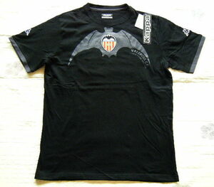 Kappa kappa VALENCIA C.F. original cotton print T-shirt * supporter z T-shirt black color /BAT. pattern size US S|M corresponding regular price 7150 jpy 