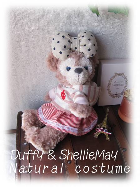 Shellie May * Duffy ★ Pouch SS size ★ Nachukawa ♪ Costume ★ Pink border hoodie set ★ Marine ♪ Handmade, character, disney, shellie may