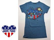 ♪新品♪JUNK FOOD ジャンクフード ロゴＴシャツ Cool Blue/M♪_画像1