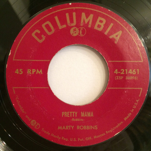 US Orig MARTY ROBBINS 7inch PRETTY MAMA ロカビリー