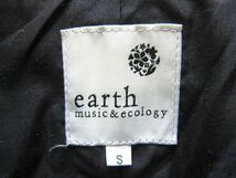 ★セール★ earth music&ecology ピーコート ショート ジャケット S ブラック 定番 スタイル アースミュージック＆エコロジー■BC_画像3