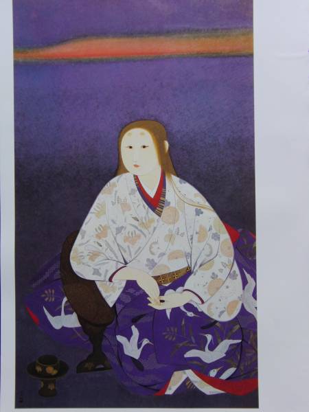 Eizuki Kitazawa, Jakko, Meister, Schöne Frau malt, Großformatiges Luxus-Kunstbuch, Luxus gerahmt, Malerei, Ölgemälde, Porträt