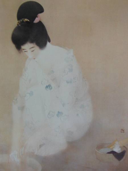 إيتو شينسوي, بخار, يتقن, لوحة امرأة جميلة, كتاب فني فاخر كبير الحجم, فاخرة مؤطرة, تلوين, طلاء زيتي, لَوحَة