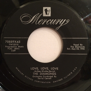 US Orig DIAMONDS 7inch LOVE LOVE LOVE DOO WOP ロカビリー