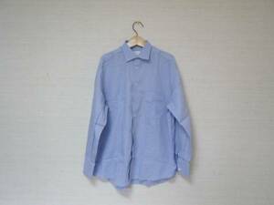 Ermenegildo Zegna SHIRT ゼニア シャツ 43 / 17 水色　格子