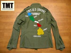 # old clothes shop Yamato # prompt decision #TMT #beto Jean manner M-65 #M65 embroidery entering # Army # military jacket # Hawaii # map # map L size regular price 39900 jpy 