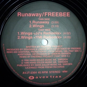 鬼レア盤 Runaway / Wings / FREEBEE dj tam hiroki キャッチー